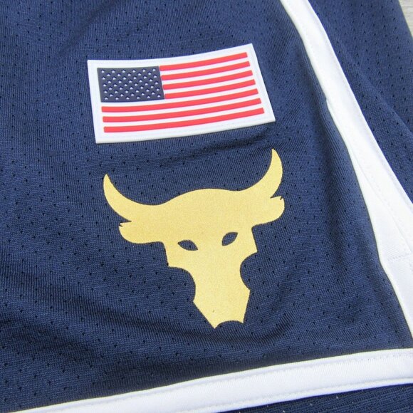 Under Armour Project Rock Training RWB Shorts Mens Size Small NEW - Picture 6 of 12